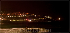 ночная Ницца,Английская набережная
(Promenade des Anglais) ,бухта Ангелов