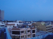 Вид на Каньякумари с крыши.
