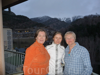 Вид на Валнорд в Пиренеях из отеля "Марко Поло" в Ла Массане