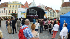 Таллинн. Концерт на ратушной площади.