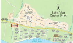 Карта Святого Власа с улицами