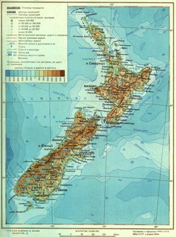 Карта Новой Зеландии