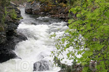 Водопад Слеттафоссен / Slettafossen