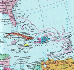 Карта Багамских островов на русском