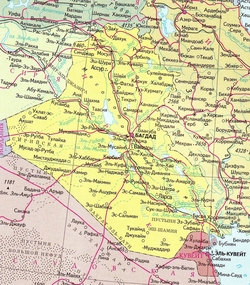Карта Ирака на русском