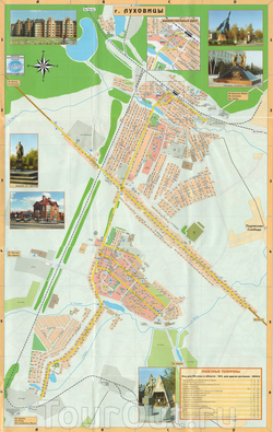 Карта Луховиц с улицами