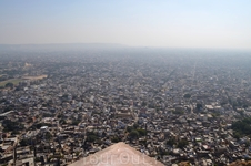 Вид на город Джайпур с верхней площадки Тигриного форта(Tiger Fort)