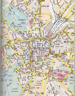 Карта Лейпцига