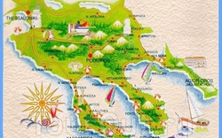 Карта Халкидиков для туристов