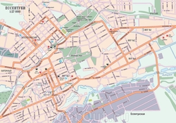 Карта Ессентуков с улицами