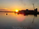 Закат в порту Ренне.
