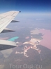 Летели мы над Украиной, а там вот Это!что за водоемы я не знаю,но это их натуральные цвета!