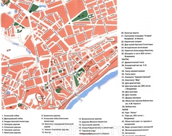 Карта Владимира с достопримечательностями