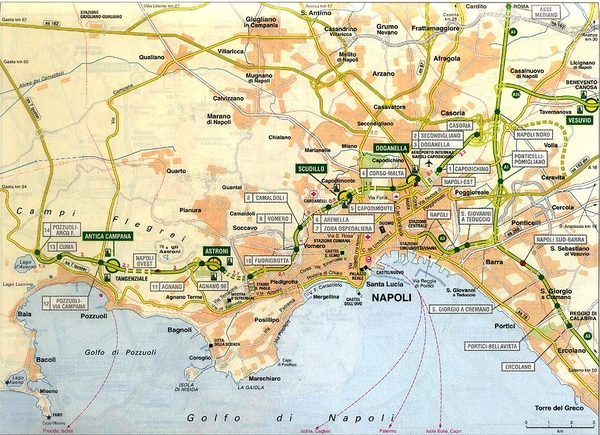 Неаполь на карте. Неаполь на карте Италии