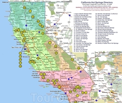 Карта городов Калифорнии