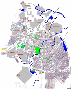 Карта города Нерехта с улицами