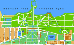 Карта музея-заповедника Петергоф