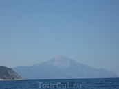 гора Афон с моря