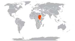 Судан на карте