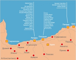 Карта отелей Ретимно