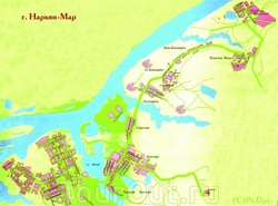 Карта-схема Нарьян-Мара