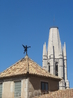 Вид на колокольню церкви Сант Фелиу. Симпатичный флюгер