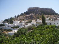 вид на Линдос вид на Линдос