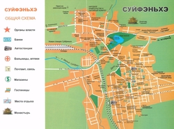 Карта города Суйфэньхэ