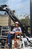 Это я в кресле режиссера на студии Universal в Лос-Анджелесе
