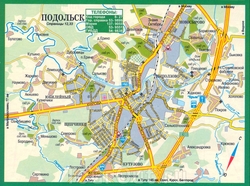 Карта Подольска