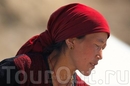Портрет женщины на перевалах по дороге в Западный Тибет