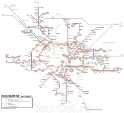 Карта метро Бухареста