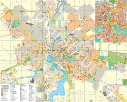 Карта Ровно с улицами