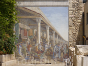 Мозаика у входа в Археологический парк Иерусалима.