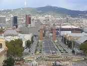 вид на площадь Испании от Национального дворца 2