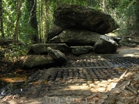 Kbal Spean.В сезон дождей под водой тысячи лингов(мужского начала)