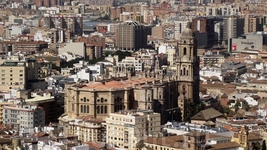 Malaga, вид на город- Catedral