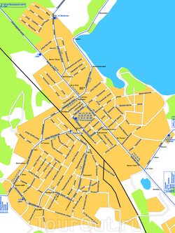 Карта Солнечногорска с улицами