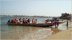 прибытие лодки на о-в Нгор