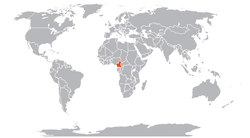 Камерун на карте