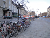 Велосипед - любимый вид транспорта шведов.