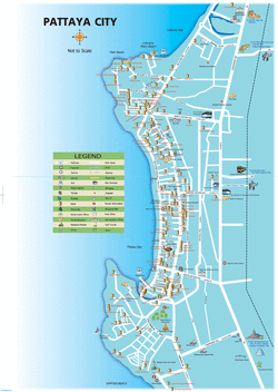 Карта достопримечательностей Паттайи