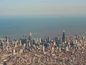 Чикаго с самолета