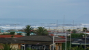 Вид из окна отеля на побережье, недалеко от La Spezia