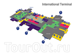 Схема международного терминала