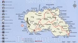 Карта острова Санта Мария