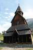 Деревянная церковь в Урнесе, Норвегия — самая древняя из сохранившихся ставкирок, возведена приблизительно в 1130 году.