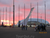 закат в Олимпийском парке