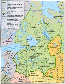 Великий Новгород на карте