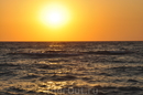 Закат на Эгейском море на пляже отеля Alex Beach